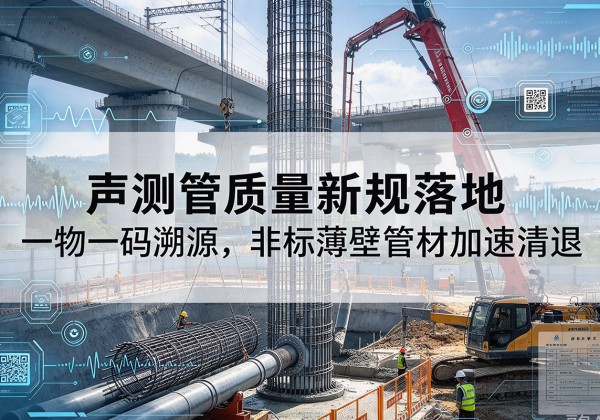白杨声测管质量新规落地，一物一码溯源，非标薄壁管材加速清退